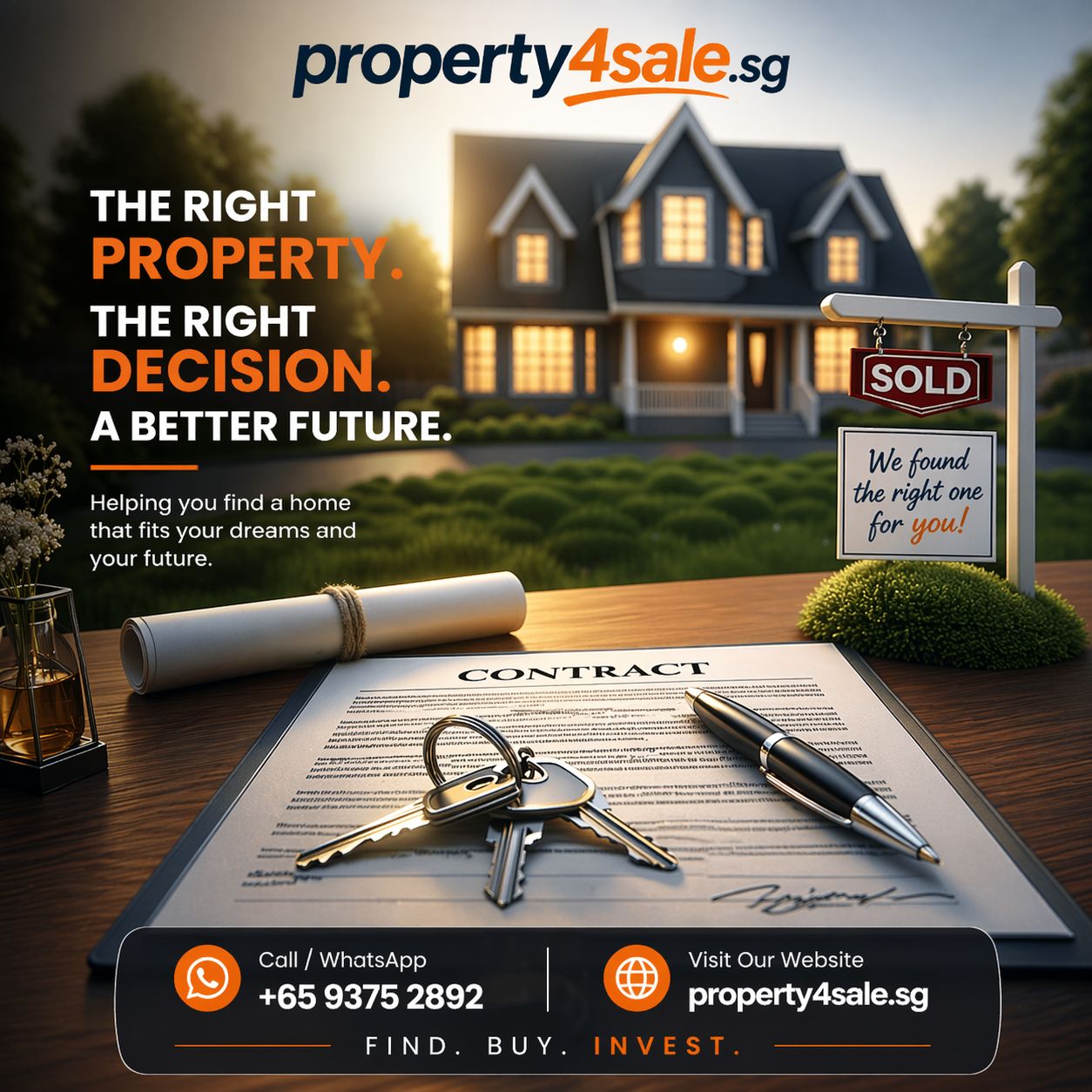 Key to your dream home — residential, commercial, agricultural, and PG properties